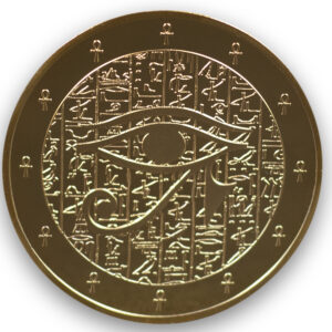 Moneda egipcia I: Juicio de Osiris/Ojo de Ra de cartem coins
