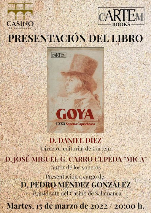 presentacion de goya lxxx sonetos caprichosos en el casino de salamanca