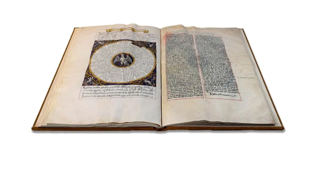 Intérieur sur papier parchemin italien spécialement conçu - Tratado de Astrología de Alfonso X El Sabio (Traité d'astrologie d'Alphonse X le Sage)