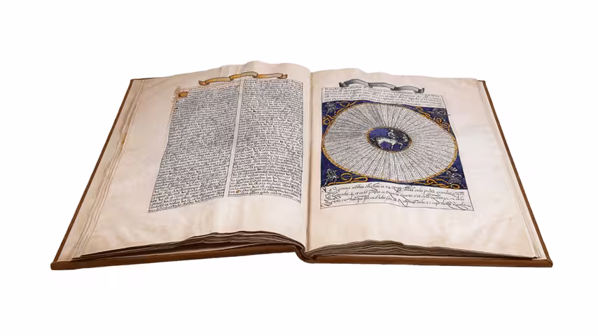 Open book - Tratado de Astrología de Alfonso X El Sabio (Traité d'astrologie d'Alphonse X le Sage)